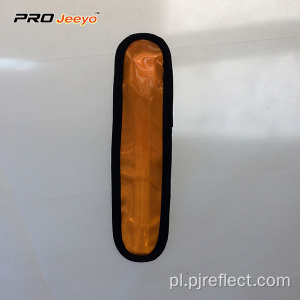 Odblaskowa elastyczna pomarańczowa oprawa LED PVC z latarką